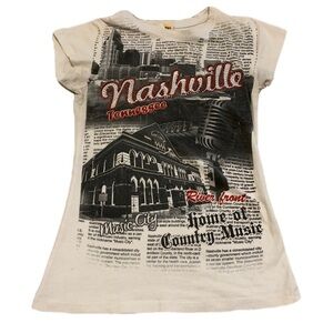 Vintage Nashville Tennessee Sunshirt T-Shirt - Rhinestone Accents - Size Small
